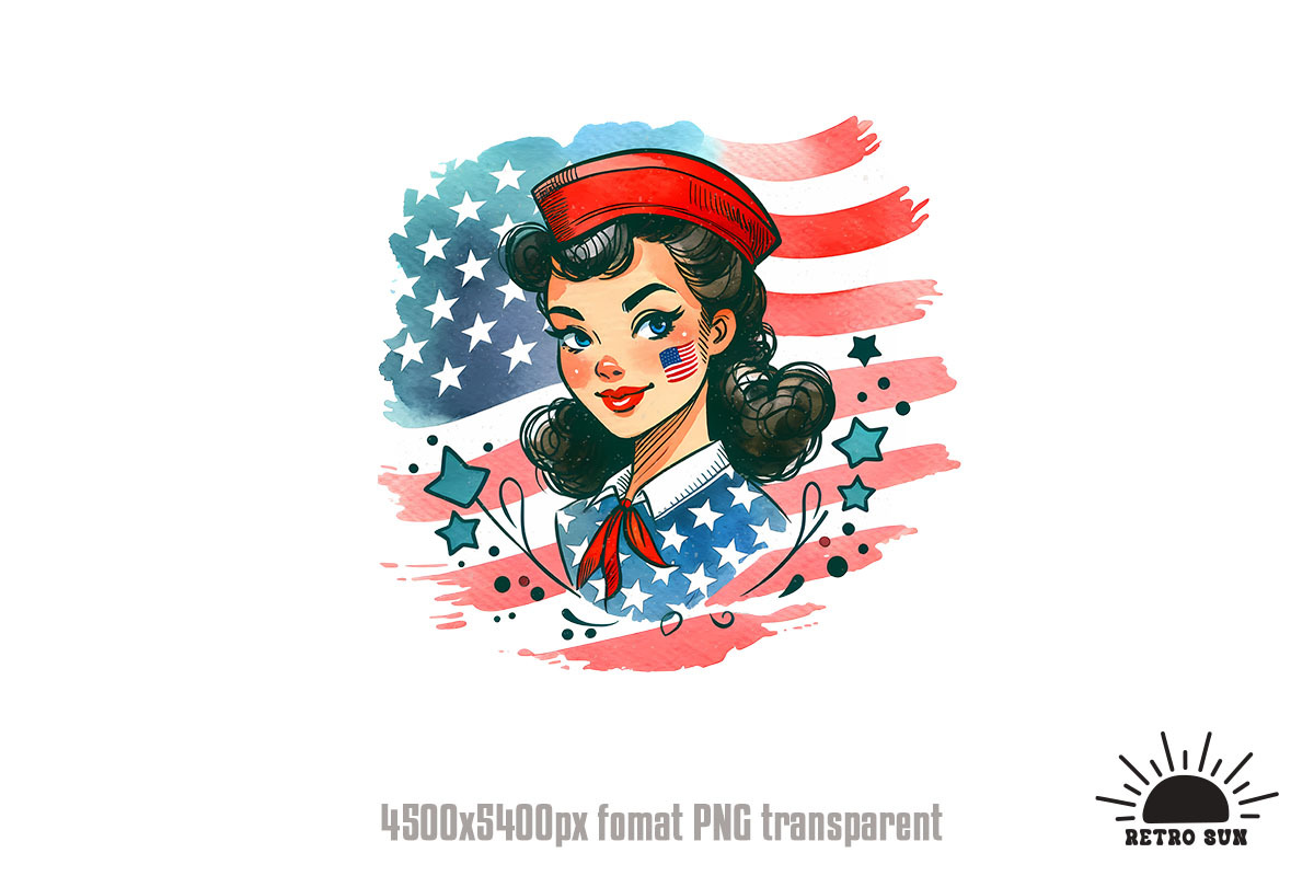 Retro Vintage 4th of July, an Object Graphic by GlitterCraft (Photo 11 of 21)