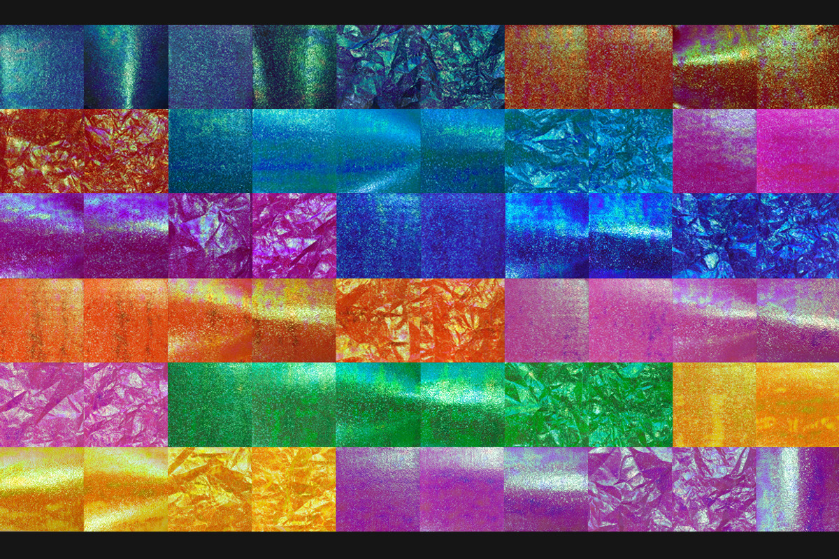 Oh So Iridescent Shimmer Foils, a Layer Style Add-On by Transfuchsian (Photo 3 of 6)