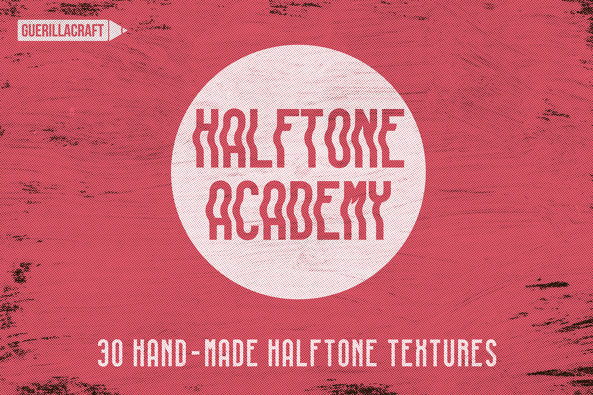 30 Halftone Academy Textures, a Texture Graphic by Guerillacraft (Photo 1 of 9)