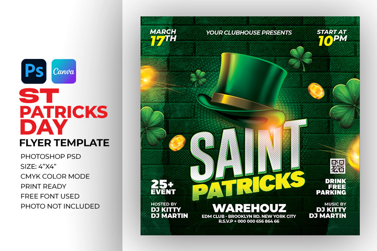 Saint Patricks Day Flyer Template, a Flyer Template by Artonix (Photo 3 of 4)