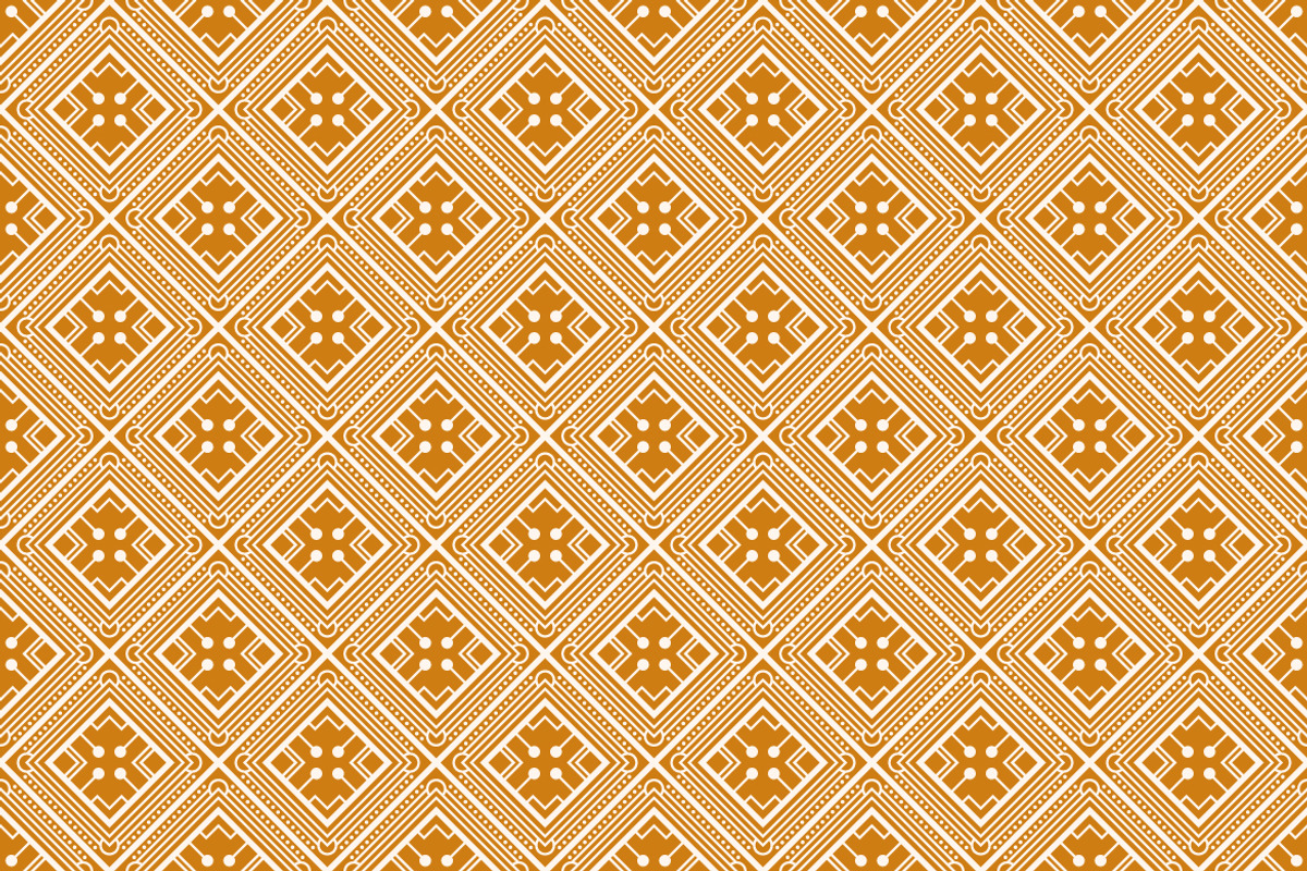 Ethnic Geometric Gold Pattern, a Pattern Graphic by Mightyfire