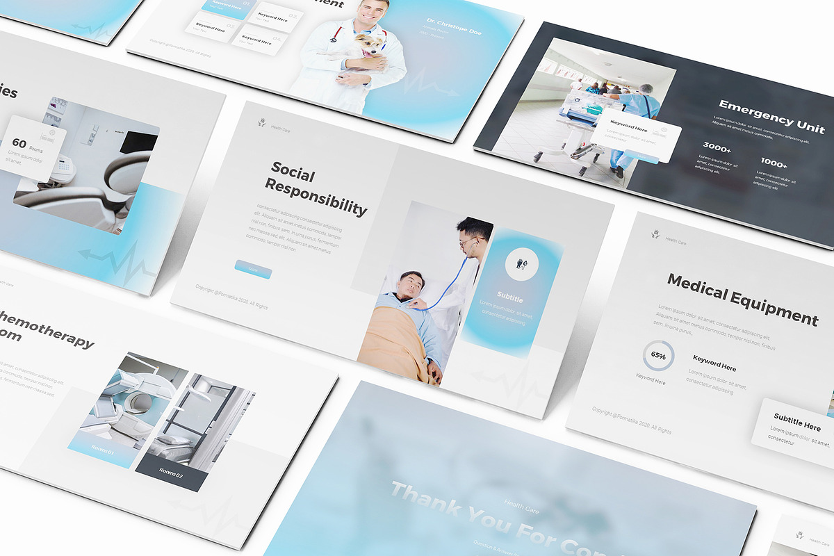 Health Care Powerpoint Template, a Presentation Template by Formatika ...
