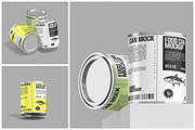 Metallic Can Mockup, a Packaging Mockup by Unerispace (Thumbnail 1 of 5)