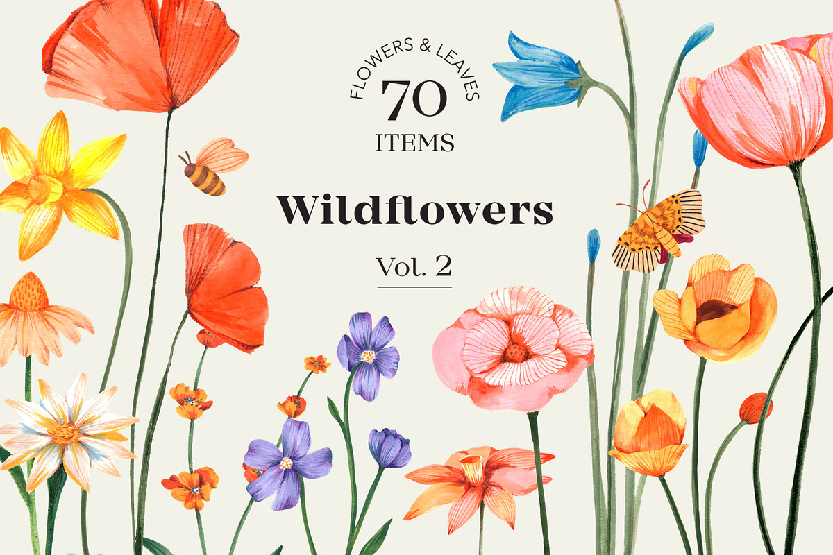 Flowers Bundle - 3 collections, an Illustration by Manimanisa (Photo 7 of 16)