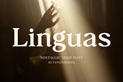 Linguas - Nostalgic Serif Font, a Serif Font by Typeformers (Thumbnail 1 of 5)