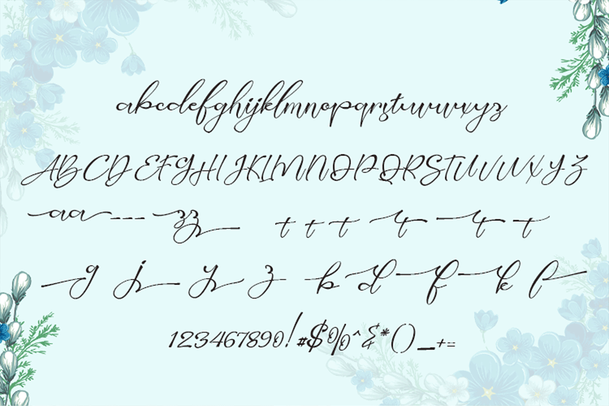 Brooklyn, a Script Font by Letter-P (Photo 5 of 5)