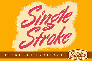Single Stroke | Retroset Typeface!