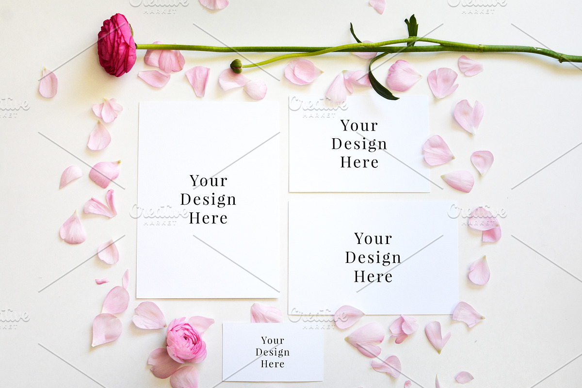 PrettyPetal Stationary Mockup Bundle, a Print Template by Barn Owl Studio (Photo 6 of 10)