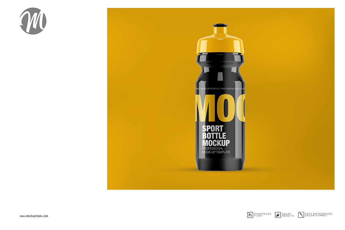 Sports Bottle Mockup Template, an Advertising Mockup by mockupteam1 (Photo 2 of 3)