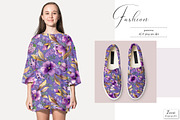Violet Garden Patterns & Motifs, a Pattern Graphic by Zeesi Design Garden (Thumbnail 6 of 11)