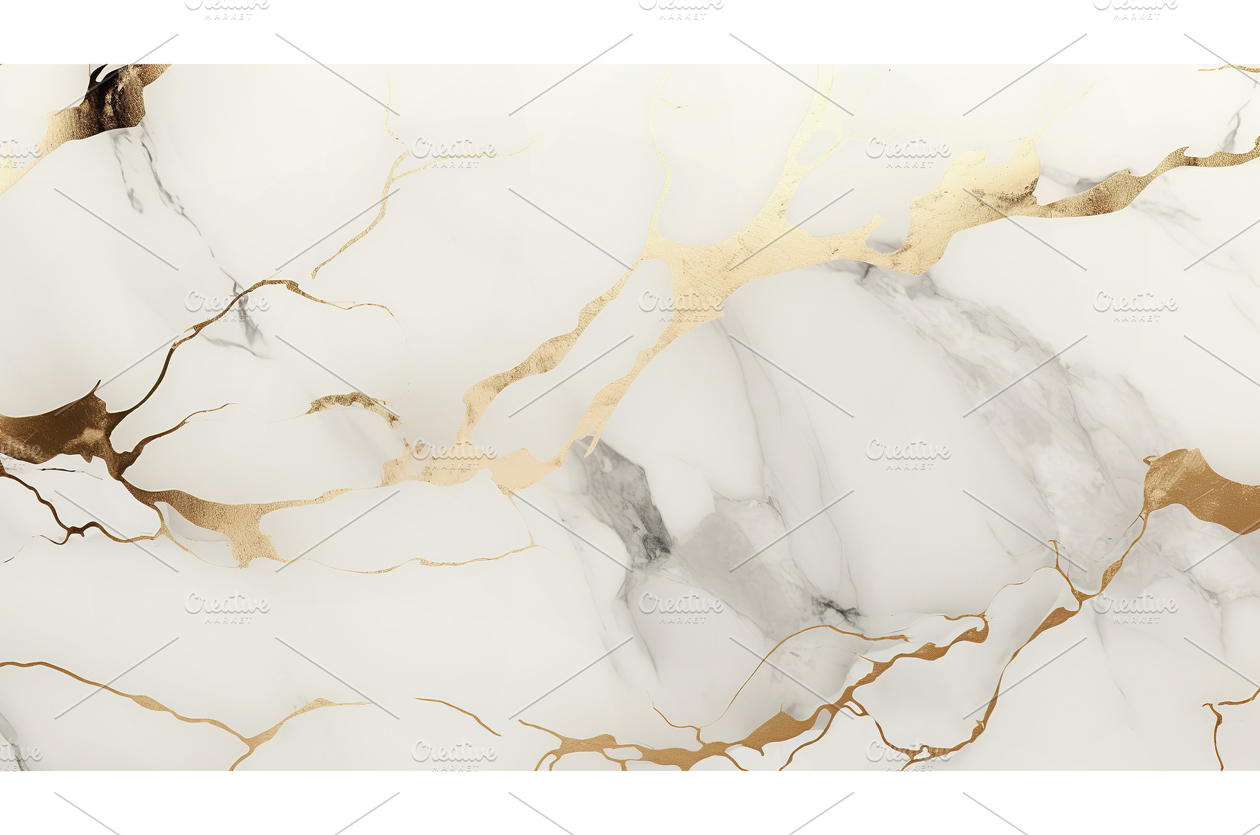 White Marble Texture with Gold Veins, an Abstract Photo by Lermont51