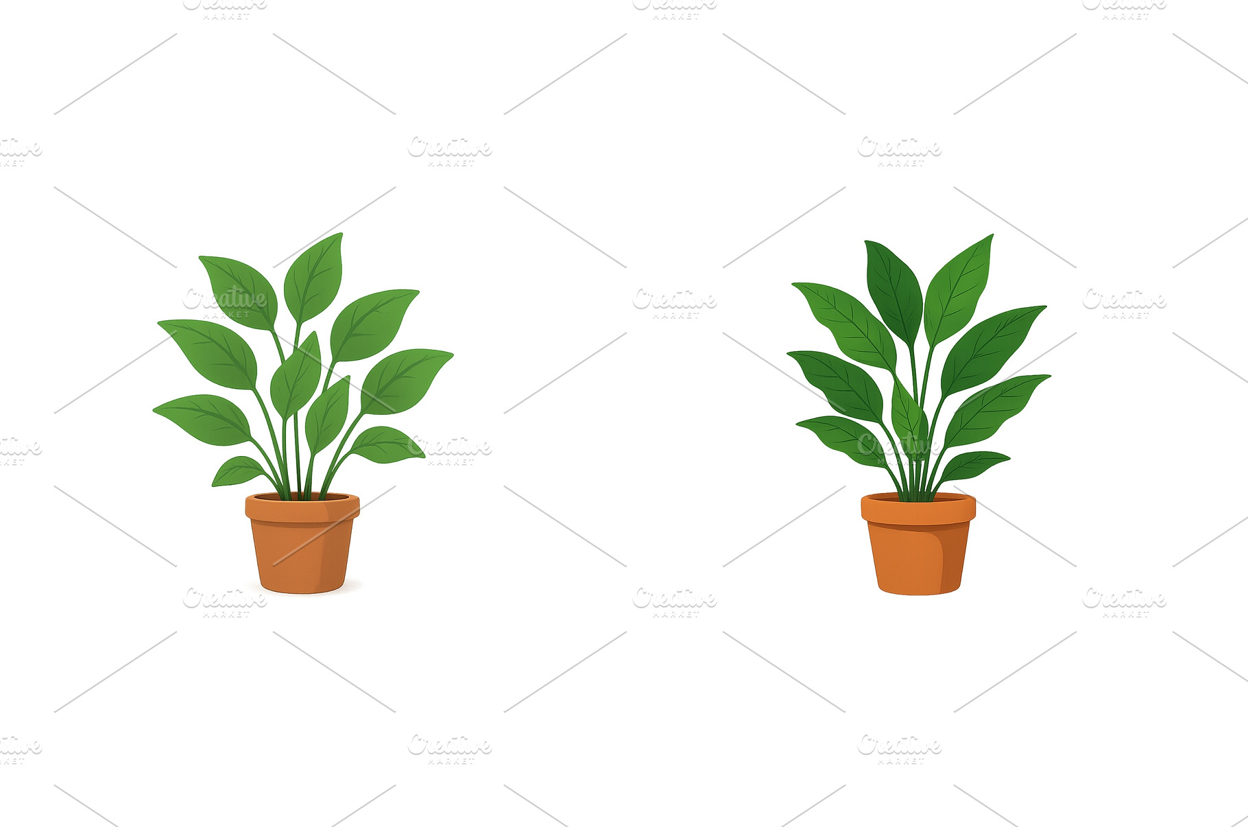 Green indoor plants in brown pots, an Architecture Photo by ZinetroN