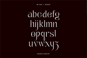 Hecate Display Font