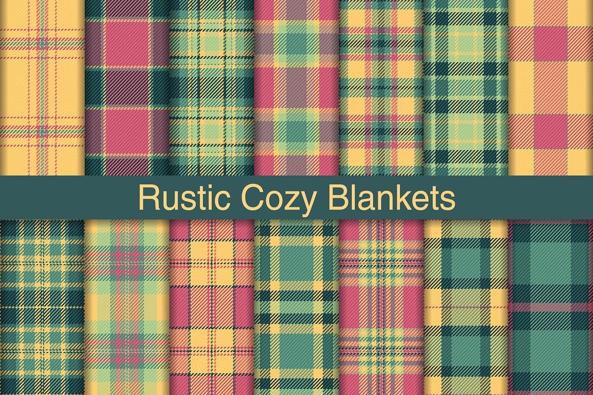 #231 Rustic Cozy Blankets, a Pattern Graphic by Plaid4You (Photo 1 of 5)