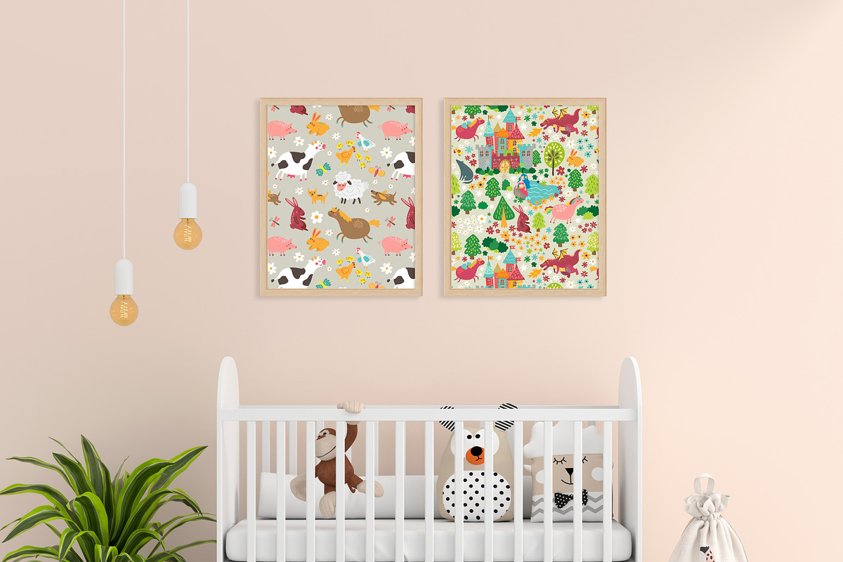 Fairy Tale Play Mat and patterns, an Animal Illustration by KVIO (Photo 7 of 11)