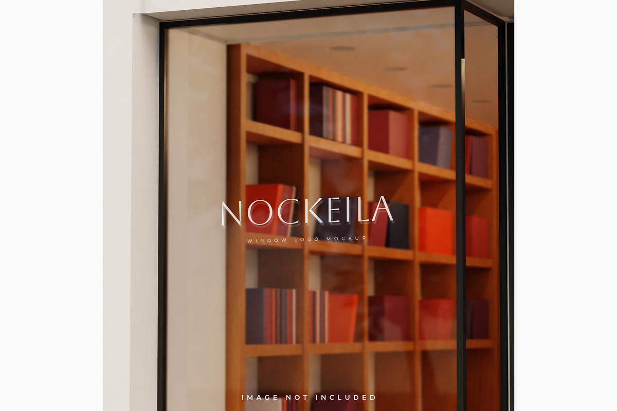 Window glass storefront logo mockup, a Product Mockup by Mockthethics. (Photo 7 of 8)