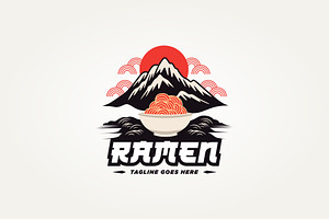 japanese noodle ramen logo template, a Branding & Logo Template by Blazybone