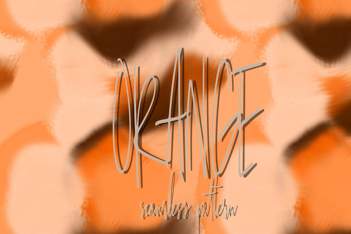 Orange tie dye shapes abstract brush, a Pattern Graphic by Nocito Design (Photo 1 of 6)