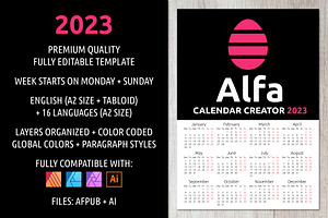 Alfa Calendar Creator 2023