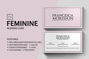 Feminine Business Card, a Business Card Template by Marvel (Thumbnail 1 of 5)
