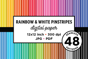 Seamless Pinstripes Digital Pattern