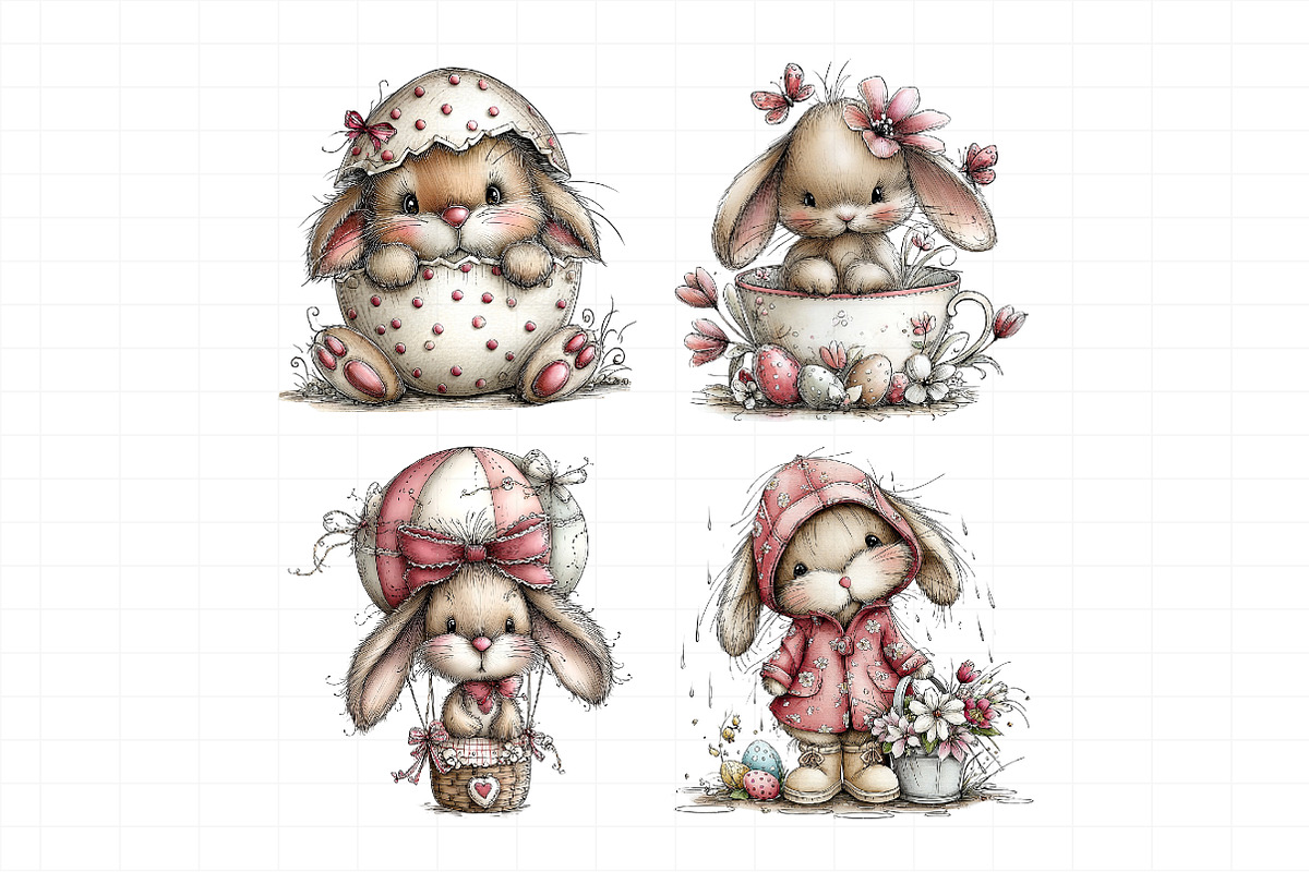 Whimsical Easter Clipart, an Illustration by Daily.Designs (Photo 5 of 7)