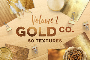 230 Gold, Vintage And Paper Textures