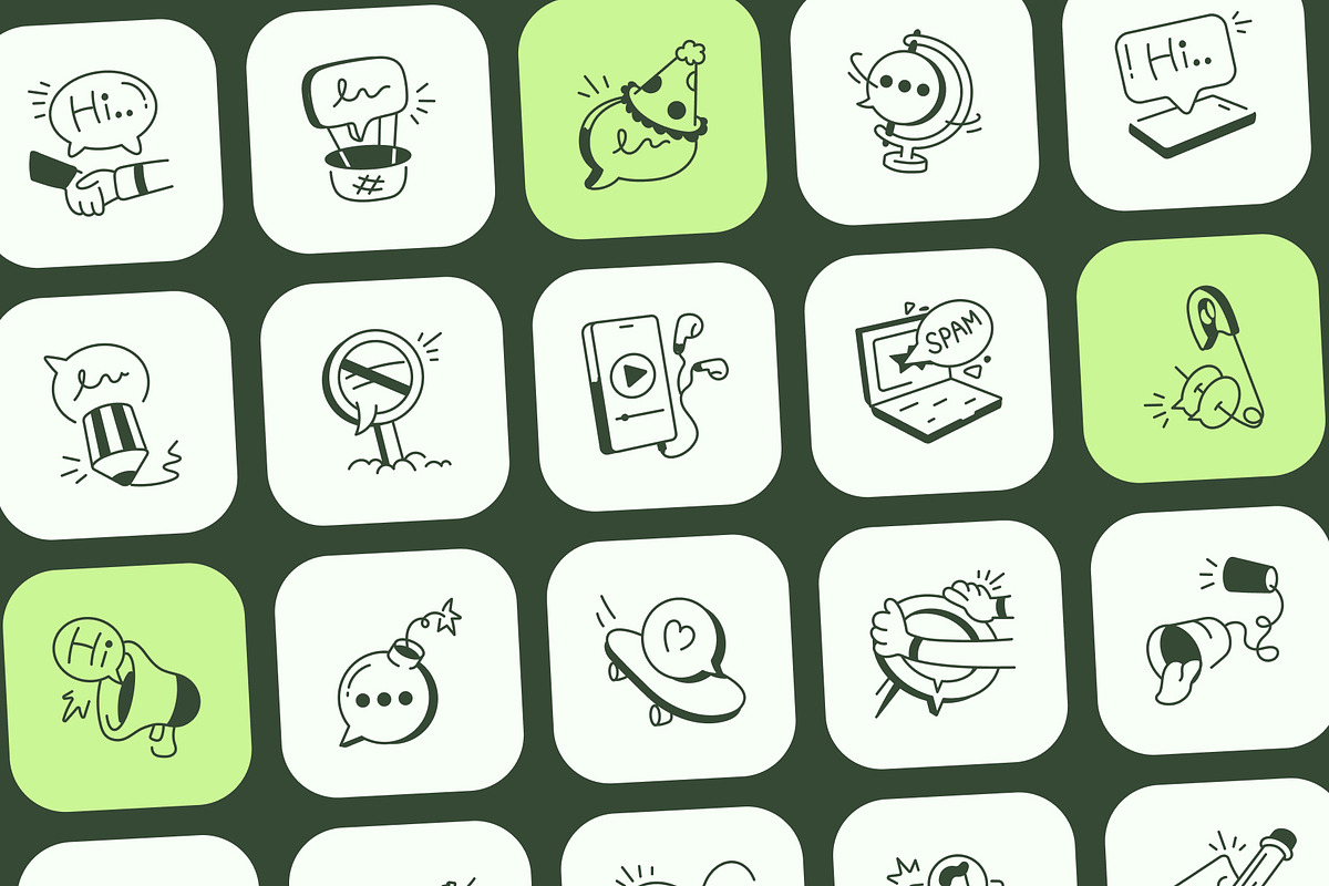 Communication and Conversation Icon, an Outline Icon by Vectors Market (Photo 5 of 8)