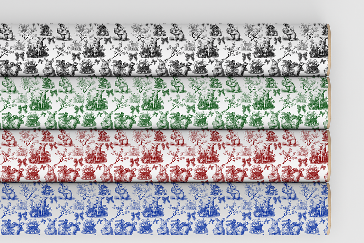 Easter Toile Seamless Pattern Set, a Pattern Graphic by AYAKA Studio Co. (Photo 11 of 12)