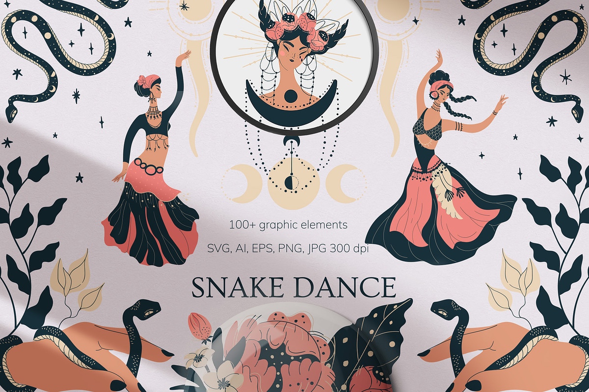 Snake dance, an Animal Illustration by Vector Mystery (Photo 1 of 10)