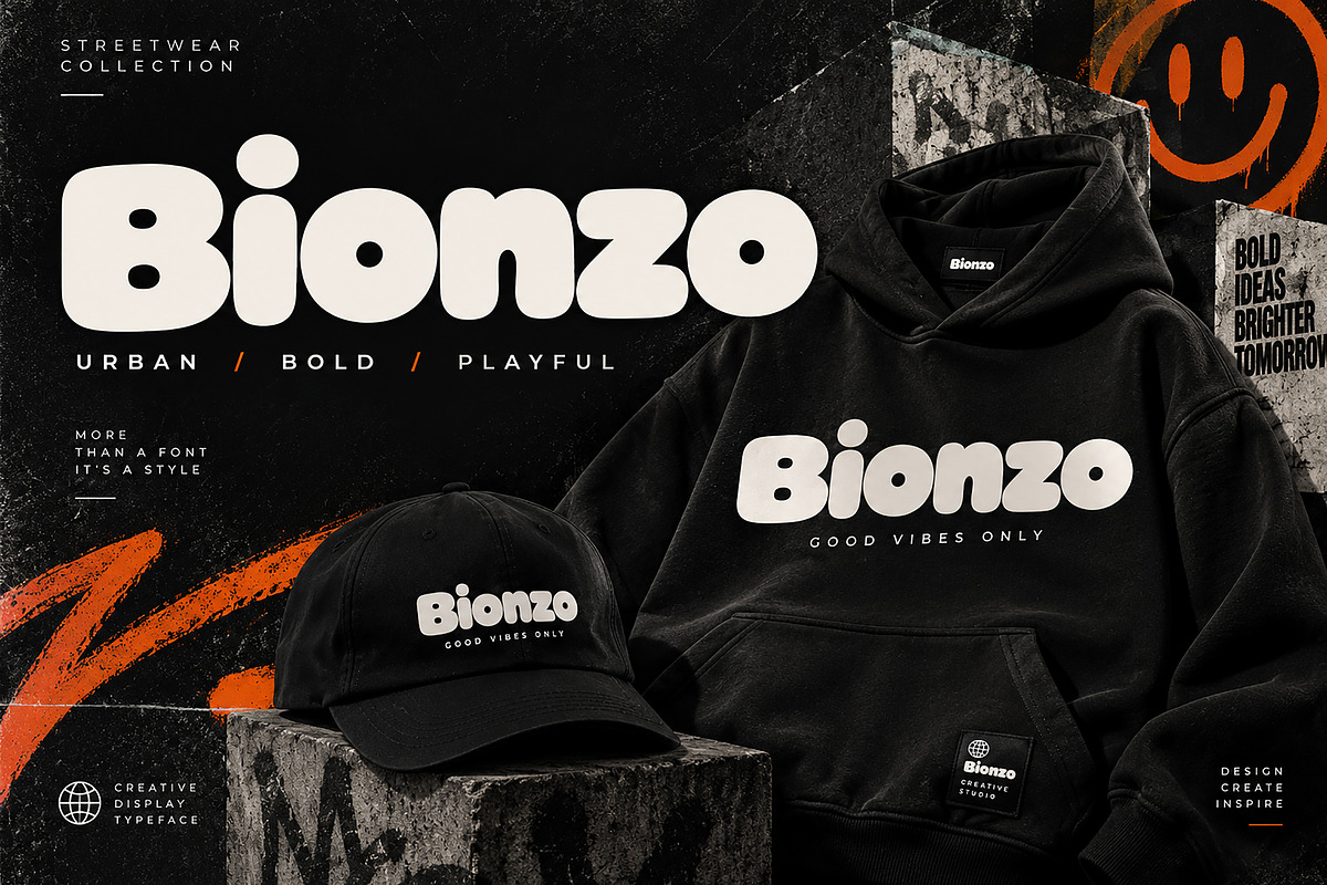 Bionzo _ Display Font, a Script Font by Wow Magic (Photo 3 of 5)