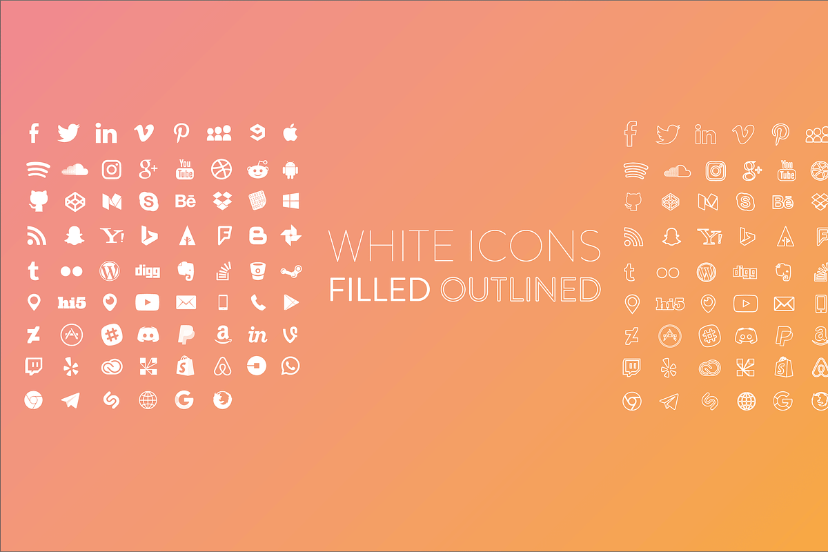 Social Media Icons, a Social Media Template by RobertvanHaaren (Photo 2 of 8)