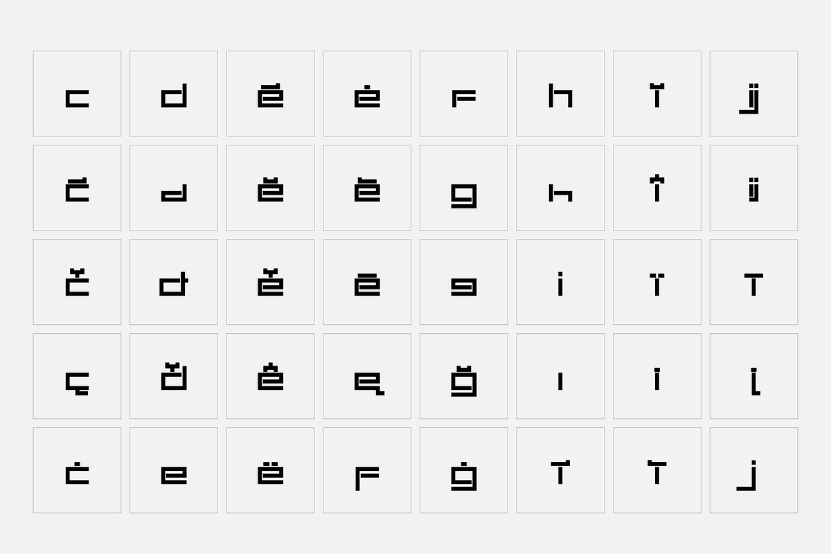 Carbon - Square font, a Font by SelfBuild Type (Photo 11 of 15)