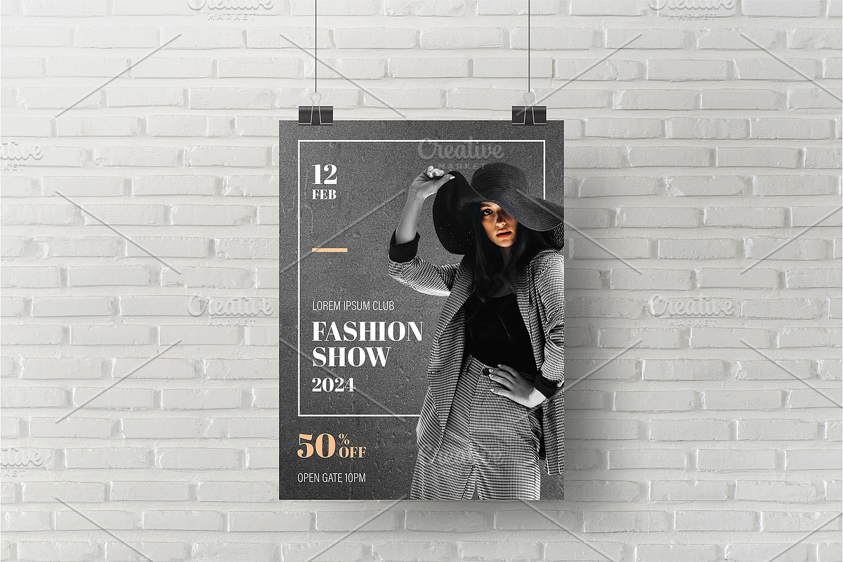A4 Fashion Show Poster Template, a Poster Template by rpdesignstudio (Photo 1 of 2)