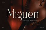 Miguen Elegant Serif Font, a Serif Font by Graphicxell (Thumbnail 1 of 8)