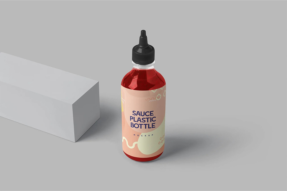 Sriracha Plastic Bottle Mockups, a Product Mockup by megostudi0 (Photo 2 of 6)
