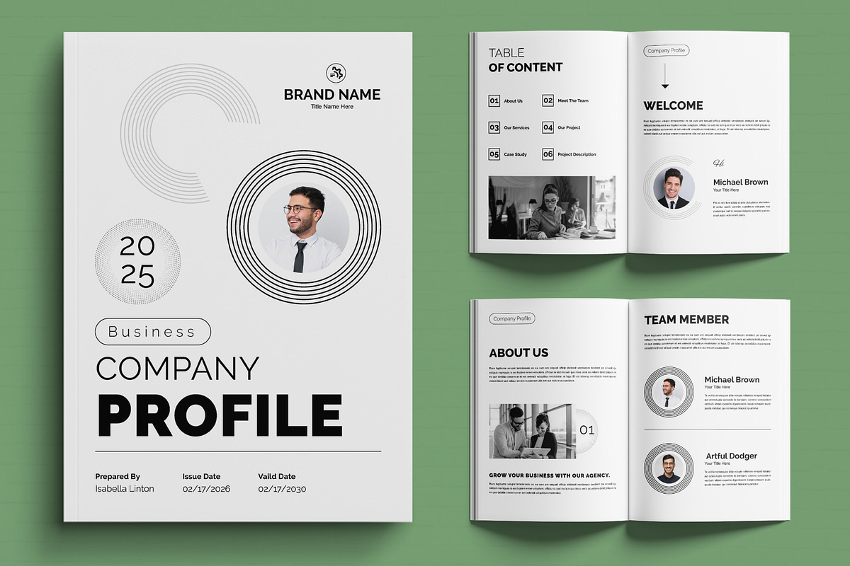 Company Profile Design, a Brochure Template by MightyDesign (Photo 6 of 6)