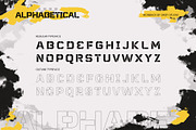 Monback - Modern Stencil Font, a Sans Serif Font by Drizy (Thumbnail 2 of 10)