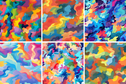 Rainbow Camouflage Seamless Patterns, a Pattern Graphic by PrintablesByFranklyn (Thumbnail 2 of 4)