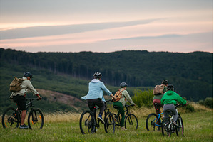 Family biking adventure in nature, a Sports & Recreation Photo by HalfPoint