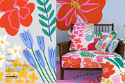 Flower Market Naive Abstract Blooms, a Decorative Illustration by likorbut (Thumbnail 9 of 12)