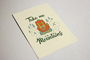 Let's go camping illustration set, an Illustration by tetiana.svirska (Thumbnail 11 of 13)