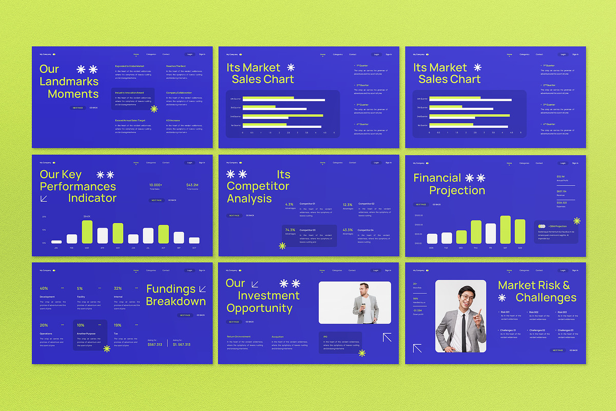 Business Pitch Deck Google Slide, a Presentation Template by graphicook (Photo 2 of 4)