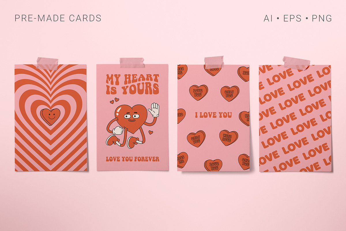 Groovy Valentine's Day, an Illustration by Martyshova (Photo 10 of 18)
