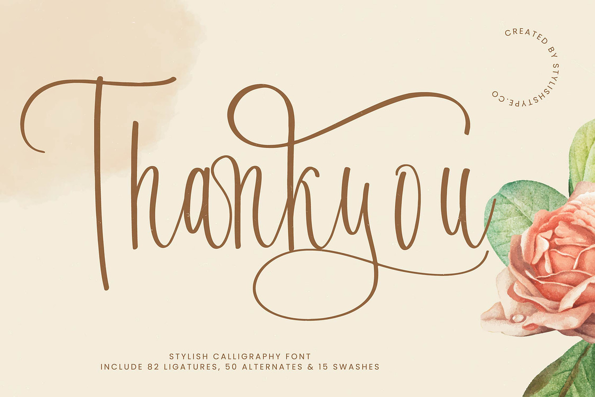 Evangeline Chalista Stylish Font, a Script Font by stylishtype.co (Photo 20 of 20)