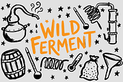 Whiskey, Craft Beer & Spirits Doodle, a Food Illustration by Huza Studio (Thumbnail 6 of 10)