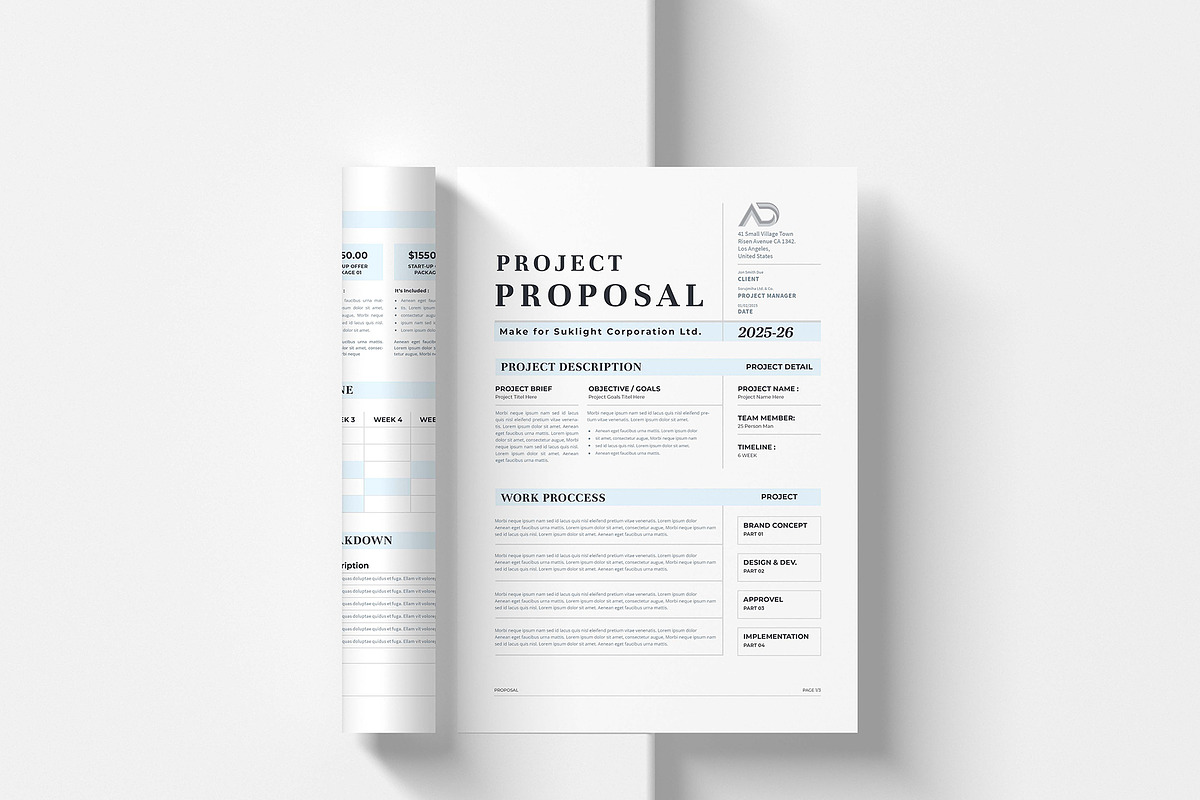 Project Proposal | Word & Indesign, a Stationery Template by design_hut (Photo 6 of 7)