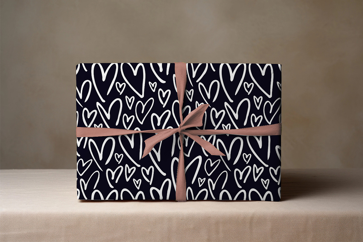 Outline Hearts, a Pattern Graphic by MalyskaStudio (Photo 2 of 10)