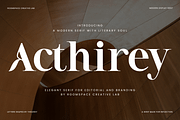 Acthirey – A Modern Display Serif, a Serif Font by roomspace creative lab (Thumbnail 1 of 10)