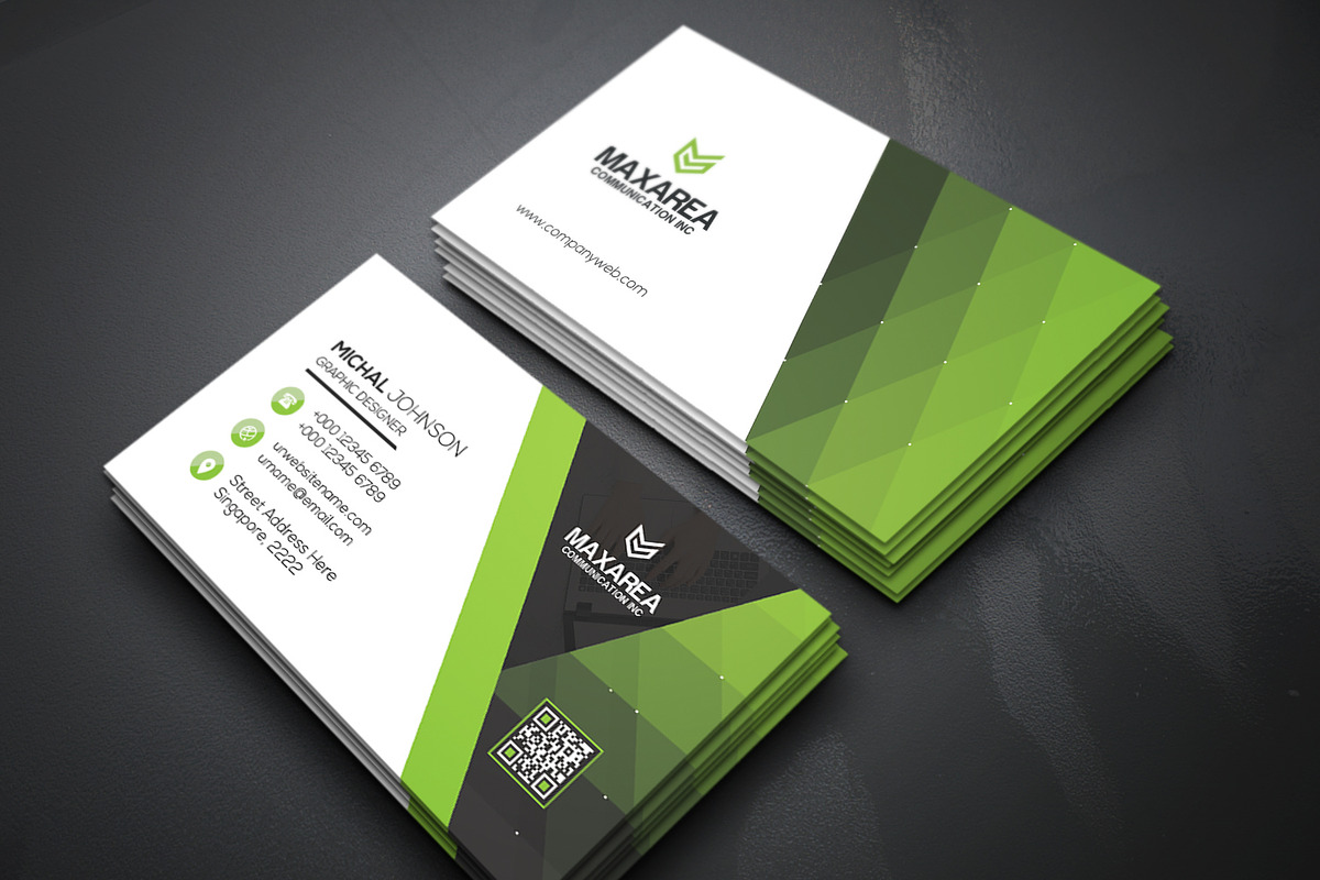 Business Cards 2 in 1, a Business Card Template by Genereux Art (Photo 6 of 8)